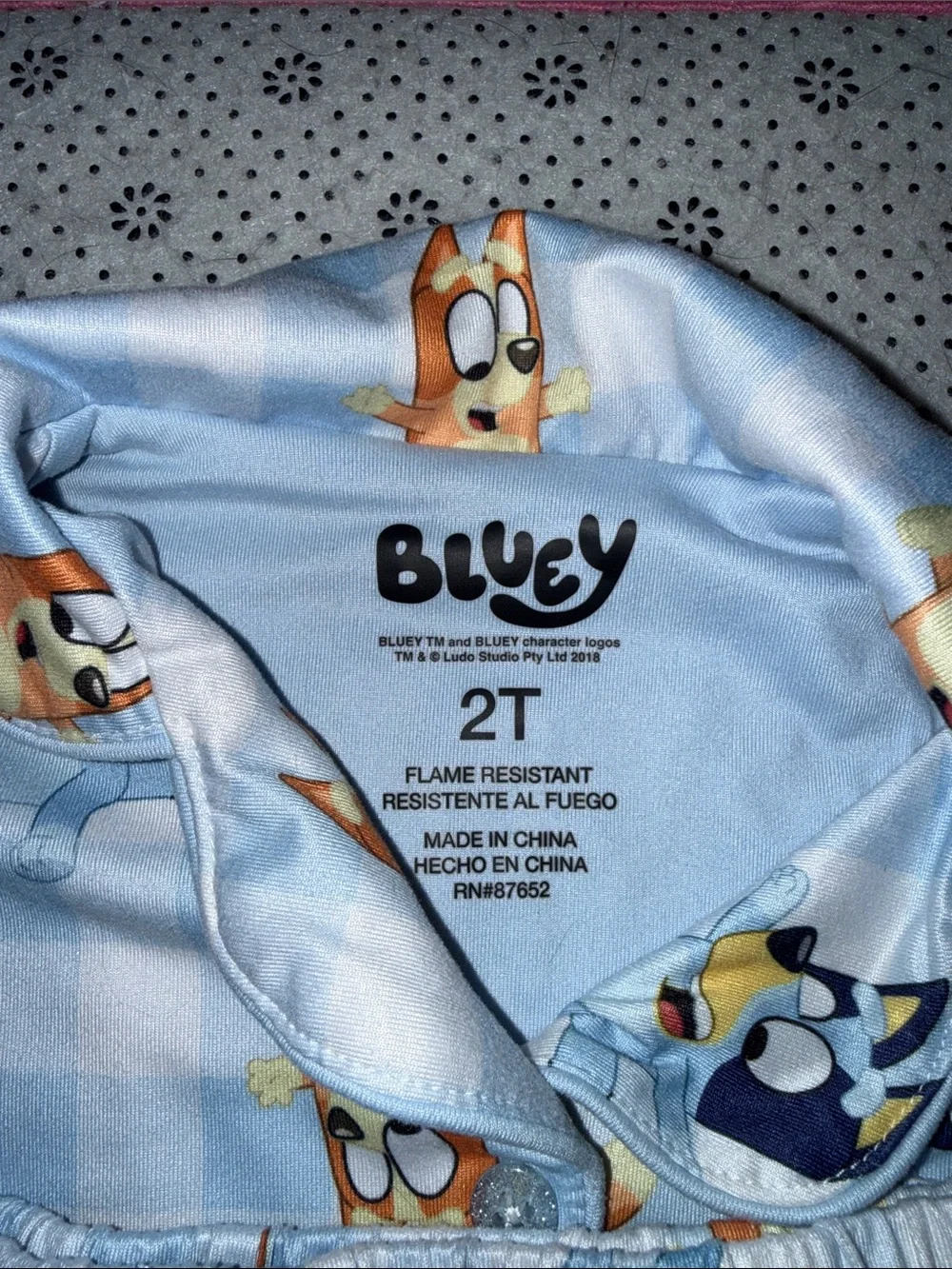 🛍Cute neutral gender BLUEY  PAJAMAS size 2T 🛍